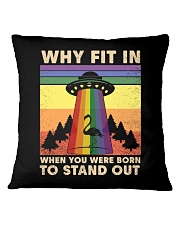 LGBTQ Pride UFO flamingo Square Pillowcase tile