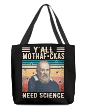 Y'all Mothafckas Need Science Galileo Galilei All-Over Tote tile