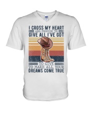 I Cross My Heart V-Neck T-Shirt tile