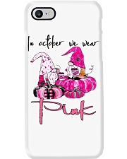 Gnome In October We Wear Pink Phone Case tile