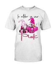 Gnome In October We Wear Pink Premium Fit Mens Tee tile