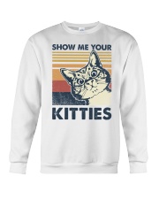 Retro show me your kitties Crewneck Sweatshirt tile