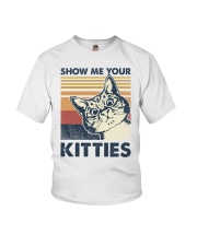 Retro show me your kitties Youth T-Shirt tile