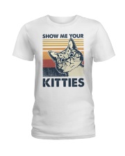 Retro show me your kitties Ladies T-Shirt tile