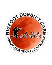 Bigfoot doesn't care Sticker - Single (Vertical) front
