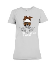 Skull i do what i want Premium Fit Ladies Tee tile