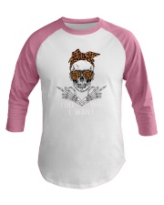 Skull i do what i want Baseball Tee tile