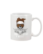 Skull i do what i want Mug tile