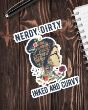 Nerdy dirty inked and curvy Sticker - Single (Vertical) aos-sticker-single-vertical-lifestyle-front-05