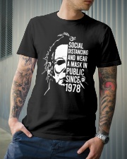 Social Distancing And Wear A Mask In Public Classic T-Shirt lifestyle-mens-crewneck-front-6