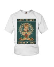 Yoga let that sht go Youth T-Shirt tile