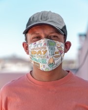 It's a good day to wear a mask Cloth Face Mask - 3 Pack aos-face-mask-lifestyle-06