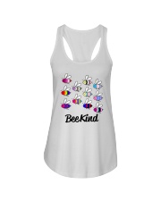 LGBTQ Pride Bee Kind Ladies Flowy Tank tile