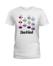 LGBTQ Pride Bee Kind Ladies T-Shirt tile