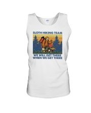 Sloth Mycologist hiking club Unisex Tank tile