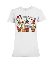 Hangin with my gnomes Premium Fit Ladies Tee tile