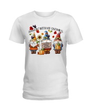 Hangin with my gnomes Ladies T-Shirt tile