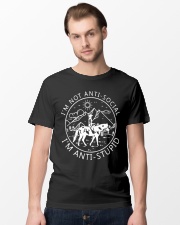 Horse i'm not anti social Classic T-Shirt lifestyle-mens-crewneck-front-15