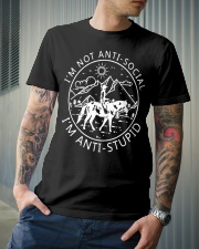 Horse i'm not anti social Classic T-Shirt lifestyle-mens-crewneck-front-6