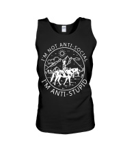 Horse i'm not anti social Unisex Tank tile