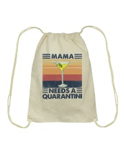 Mama needs a quarantini Drawstring Bag tile