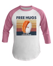Sushi Fre Hugs Baseball Tee tile