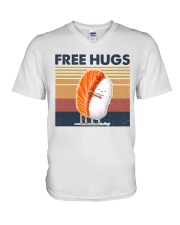 Sushi Fre Hugs V-Neck T-Shirt tile