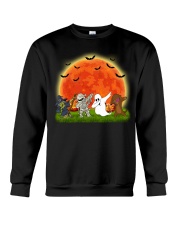 Halloween dabbing dachshund Crewneck Sweatshirt tile