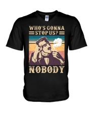 Who's gonna stop us Nobody V-Neck T-Shirt tile