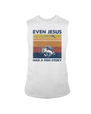 Summer Vintage Even Jesus Had A Fish Story Sleeveless Tee tile