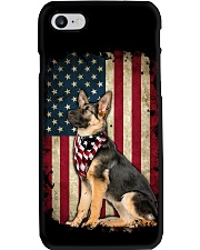 american flag German shepherd independence day Phone Case tile