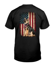 american flag German shepherd independence day Premium Fit Mens Tee tile