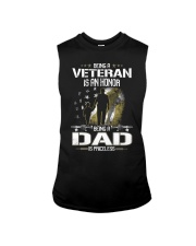 Being a Veteran is an honor Being a Dad Sleeveless Tee tile