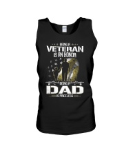 Being a Veteran is an honor Being a Dad Unisex Tank tile
