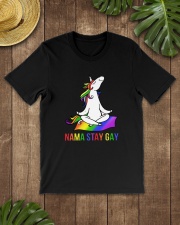 Unicorn Nama Stay Gay Namaste LGBT Classic T-Shirt lifestyle-mens-crewneck-front-18