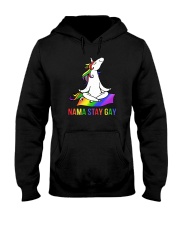 Unicorn Nama Stay Gay Namaste LGBT Hooded Sweatshirt tile