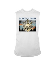 Mushroom Die once Live forever Sleeveless Tee tile