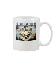 Mushroom Die once Live forever Mug tile