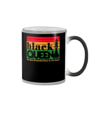 Black queen The most powerfull piece in the game Color Changing Mug tile