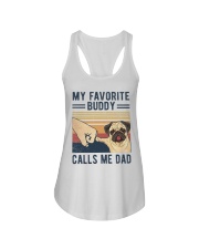 My Favorite Buddy Calls Me Dad Ladies Flowy Tank tile