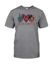 Peace Love America Classic T-Shirt front
