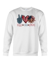 Peace Love America Crewneck Sweatshirt tile