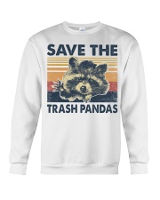 Retro vintage Save the trash pandas Crewneck Sweatshirt tile