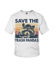 Retro vintage Save the trash pandas Youth T-Shirt tile