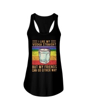 I Like My Vodka Straight Ladies Flowy Tank tile