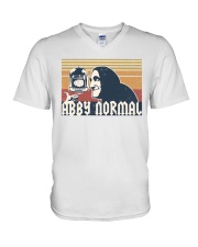 Abby normal V-Neck T-Shirt tile
