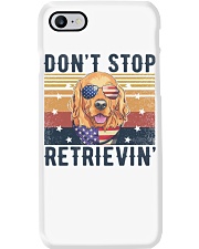 USA Golden Retriever Don't stop Retrieving Phone Case tile
