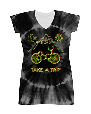 1943 Hofmann Bicycle Day Take A Trip All-Over Dress tile