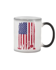 Independence Day Carpenter Flag Color Changing Mug tile