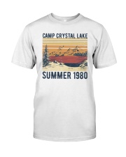 Friday 13th Camp Crystal Lake Summer 1980 Premium Fit Mens Tee tile
